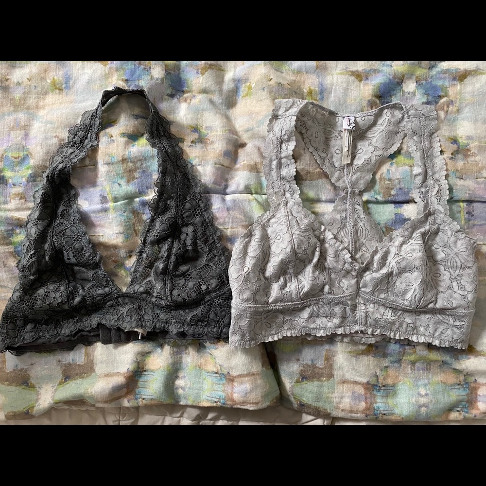 2 free people bralette’s